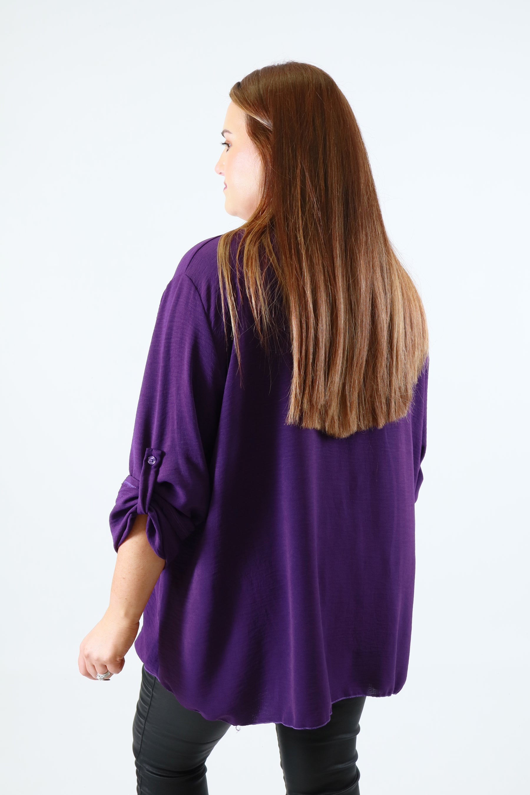 Ada Blouse in Grape