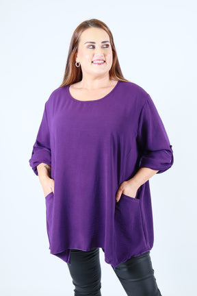 Ada Blouse in Grape