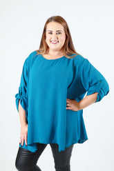 Ada Blouse in Teal