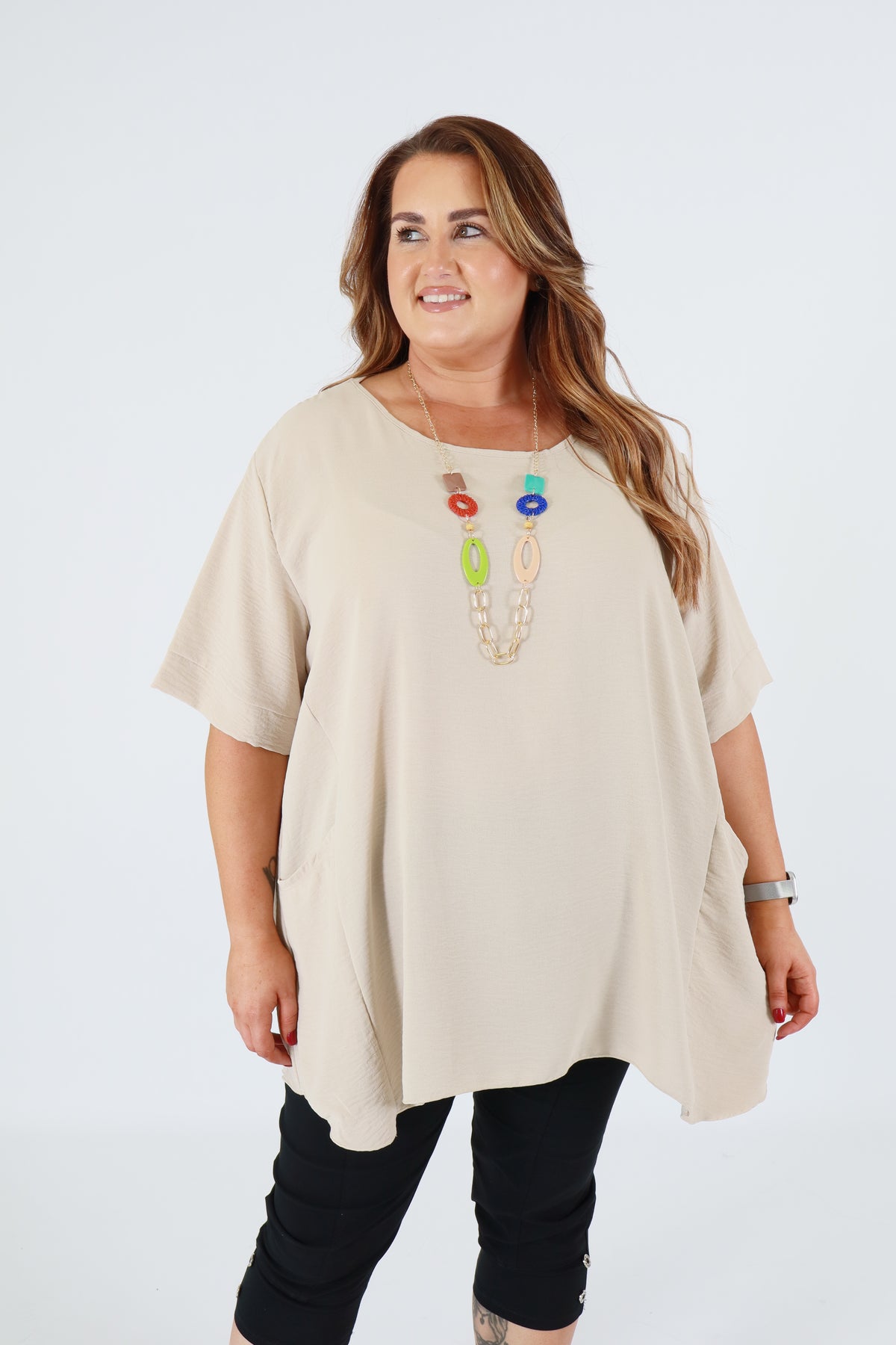 Adaline Blouse in Beige