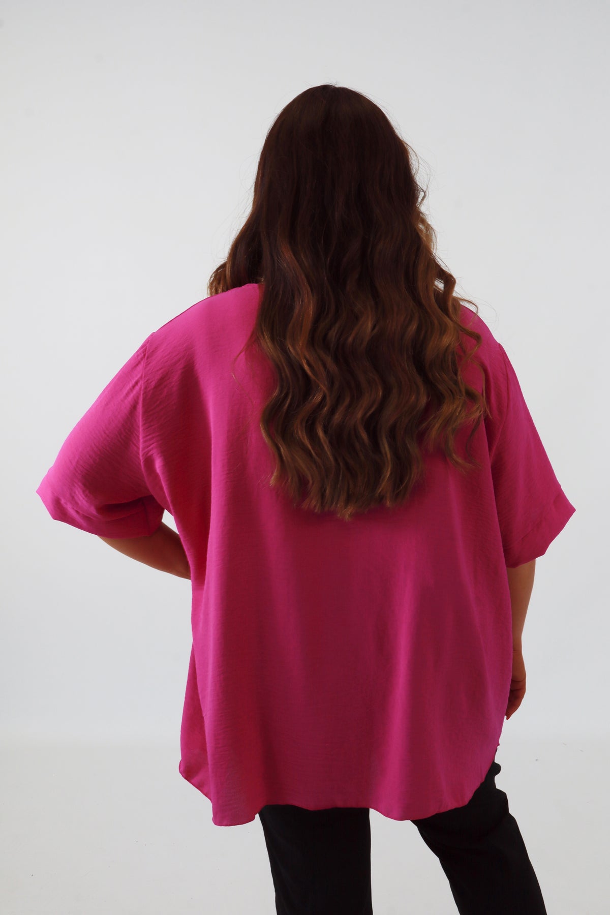 Adaline Blouse in Magenta