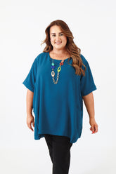 Adaline Blouse in Teal