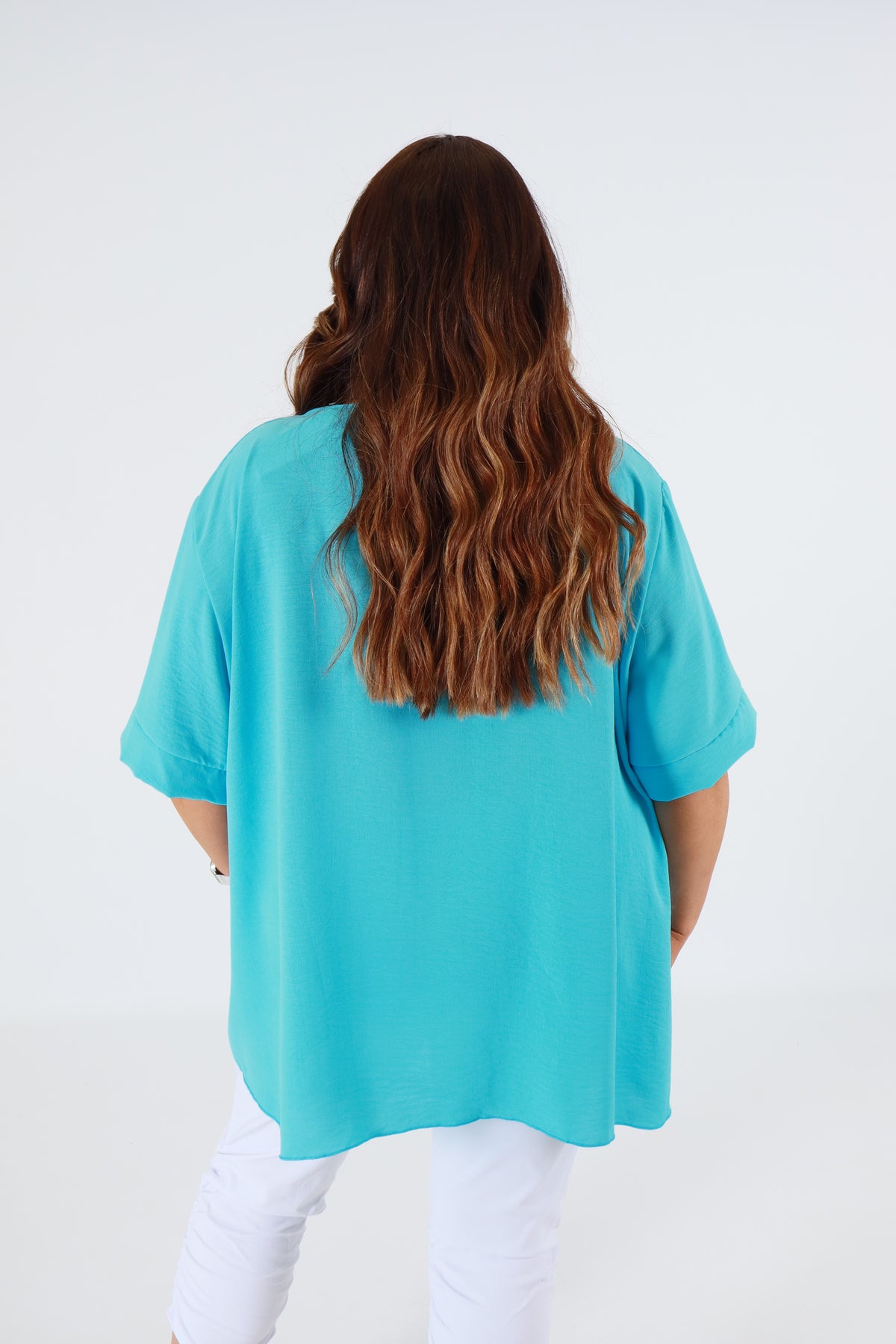 Adaline Blouse in Turquoise