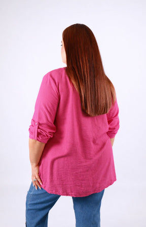 Alex Blouse in Fuchsia 