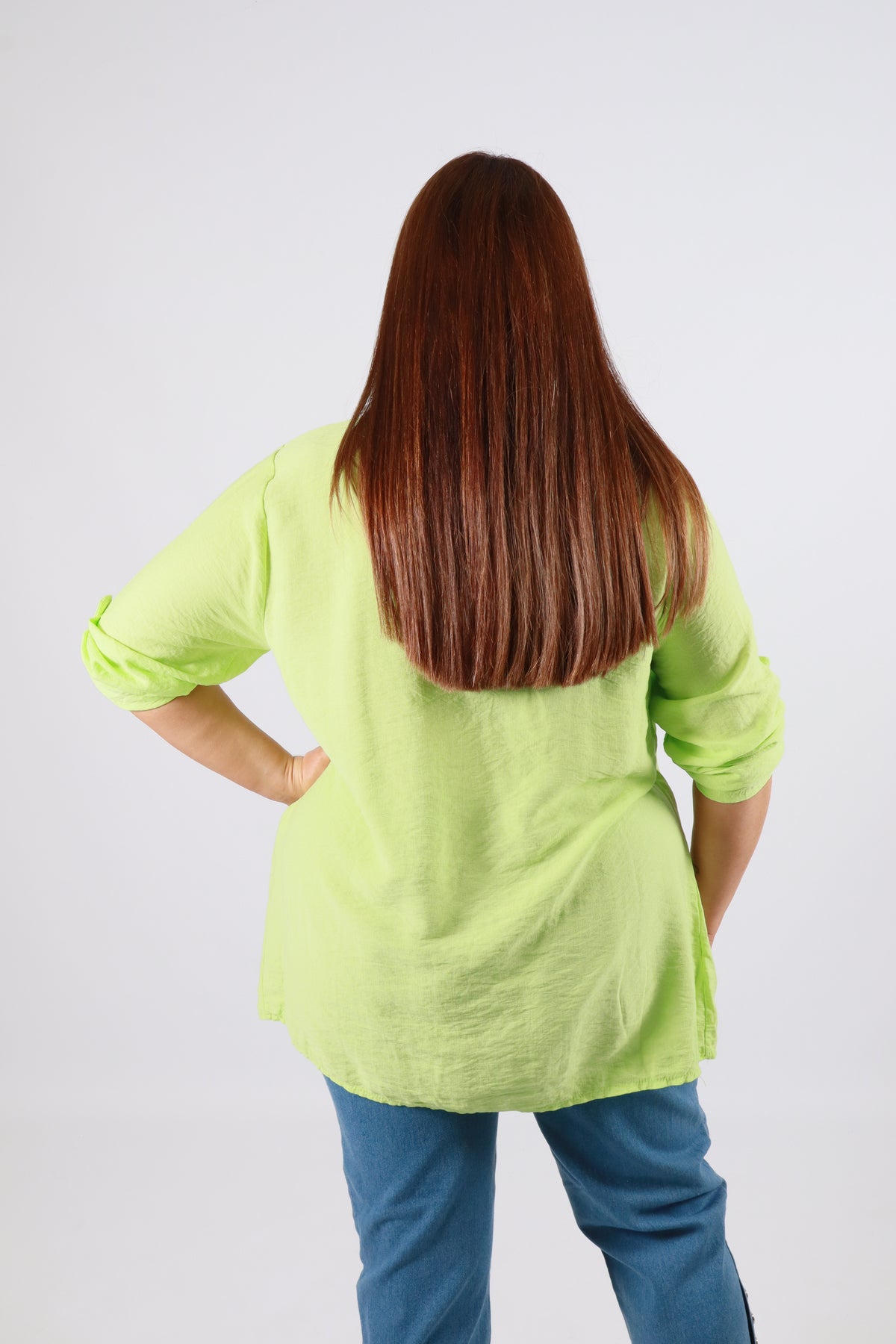Alex Blouse in Lime 