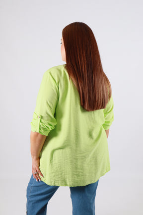 Alex Blouse in Lime 