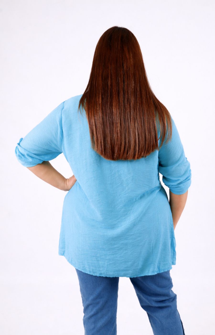 Alex Blouse in Turquoise 