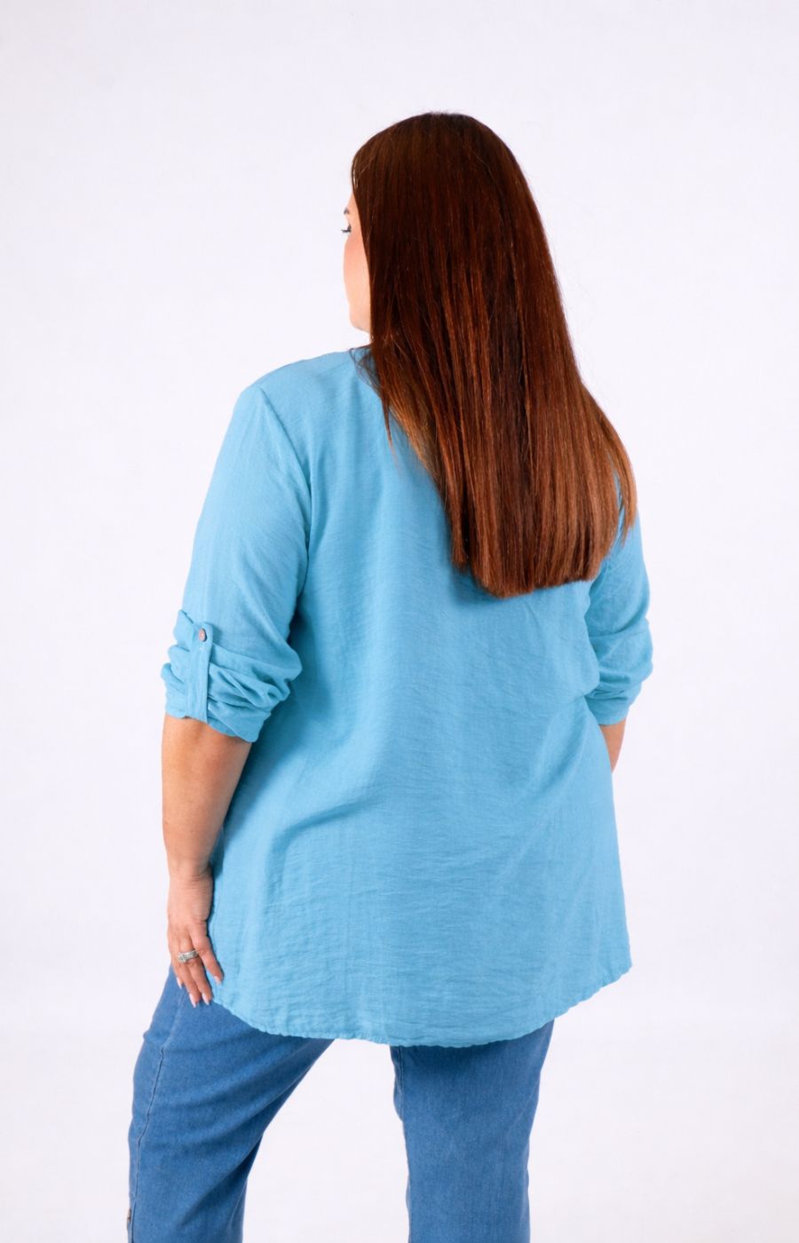 Alex Blouse in Turquoise 