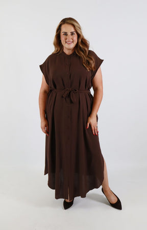 Alexis Dress in Brown 