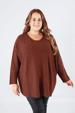 Alina Jumper in Brown