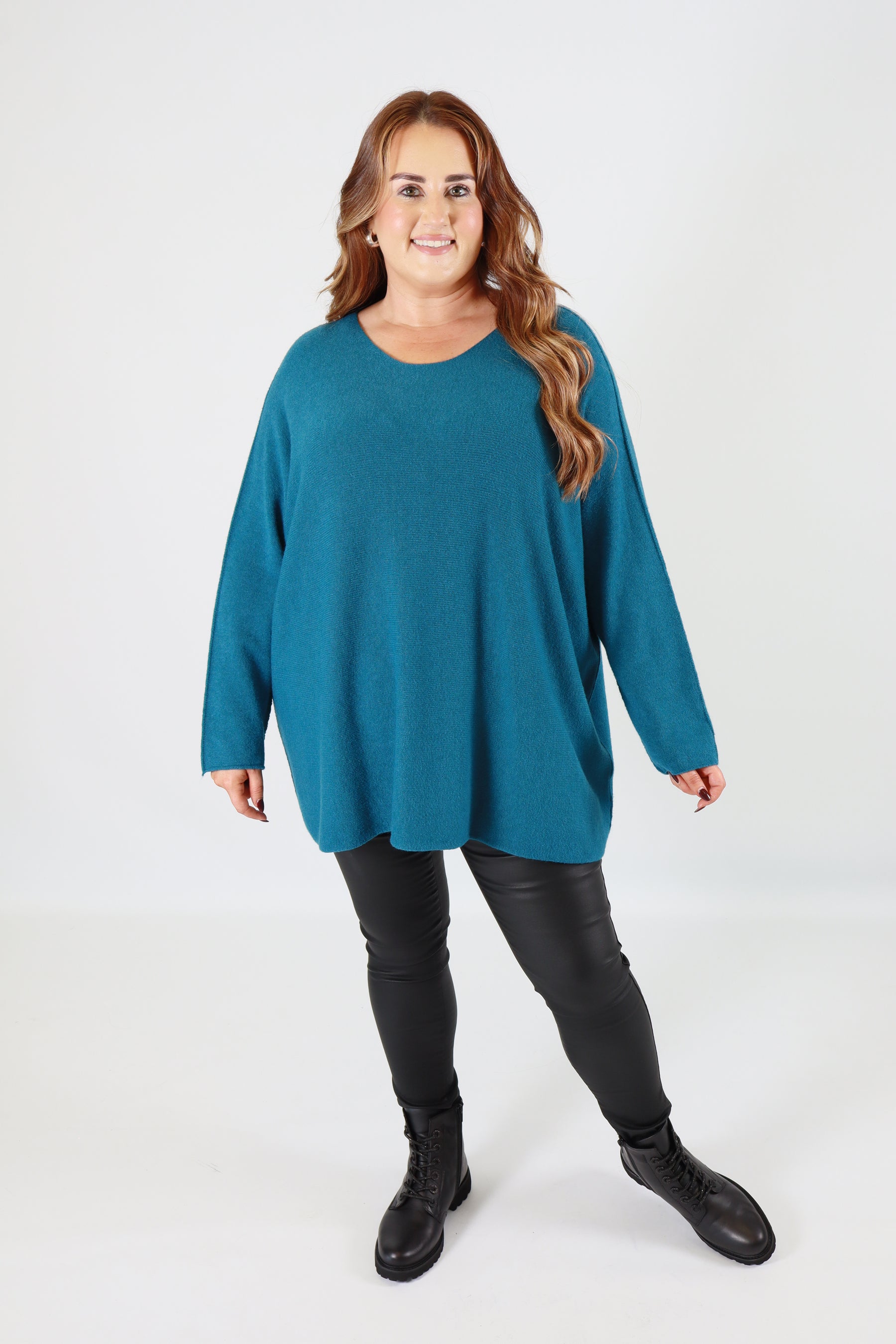 Alina Jumper in Teal