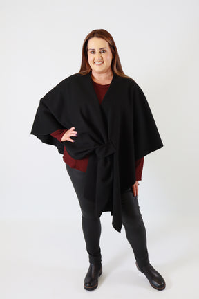 Ally Cape in Black