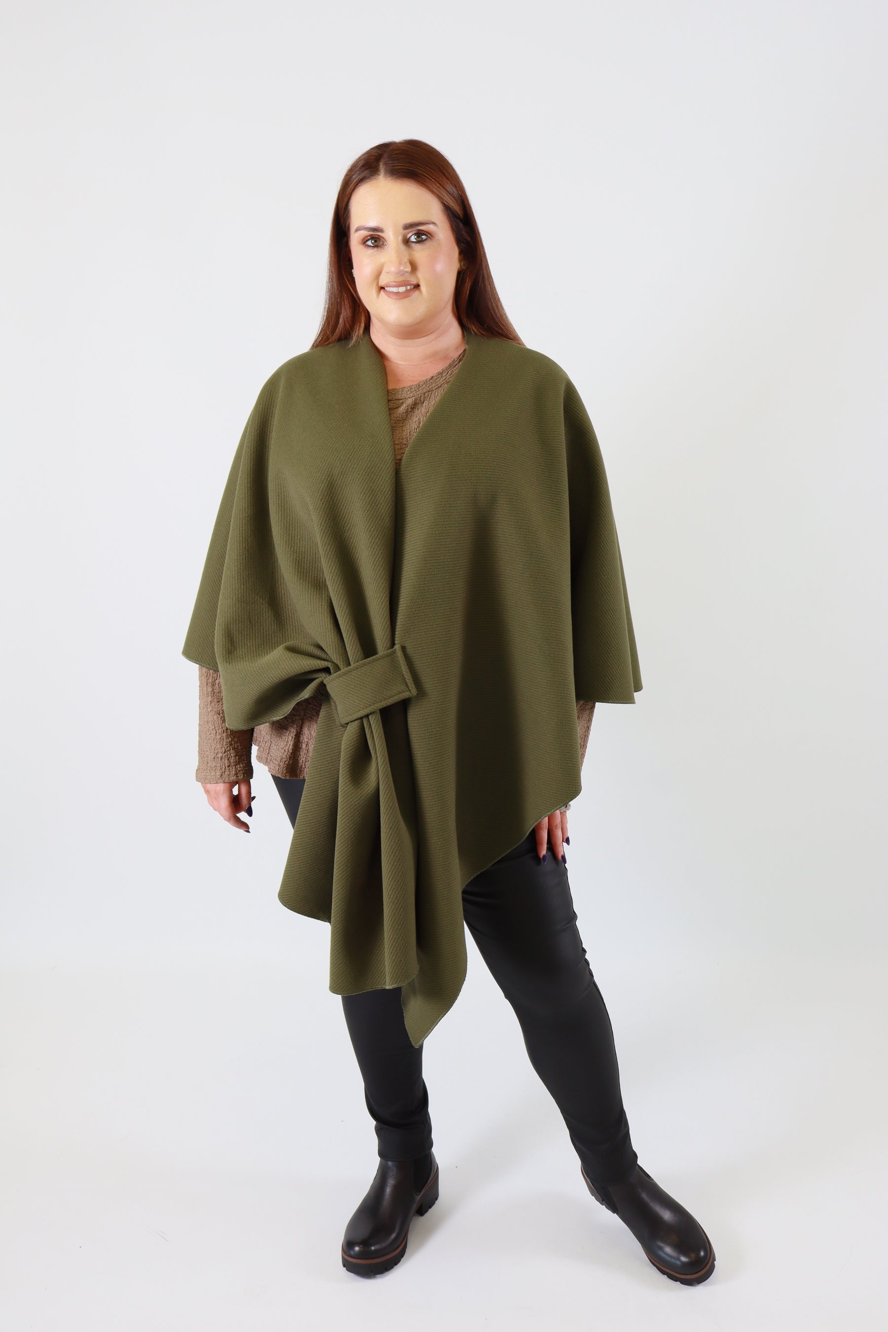 Ally Cape in Khaki