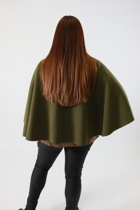 Ally Cape in Khaki