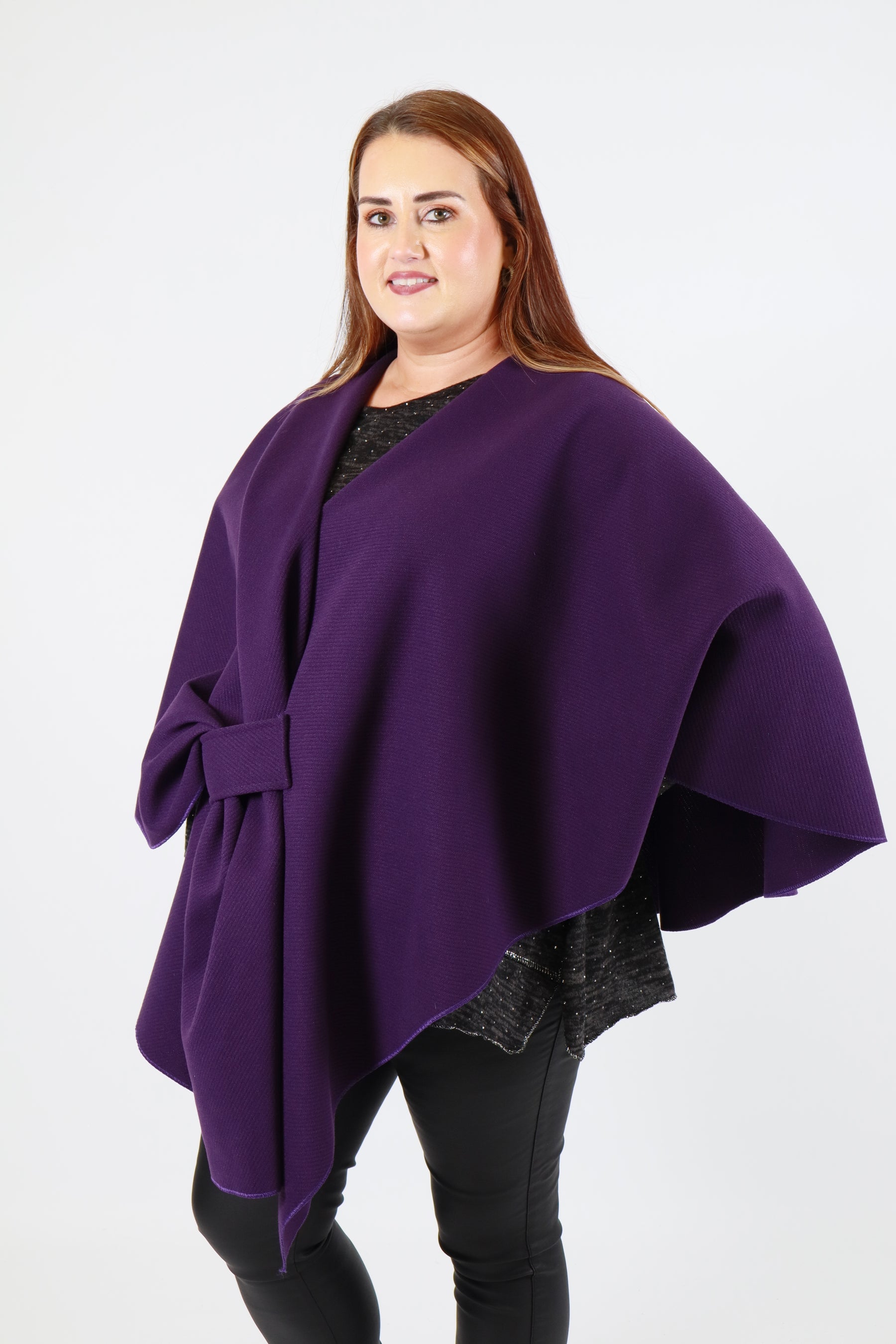 Ally Cape in Purple