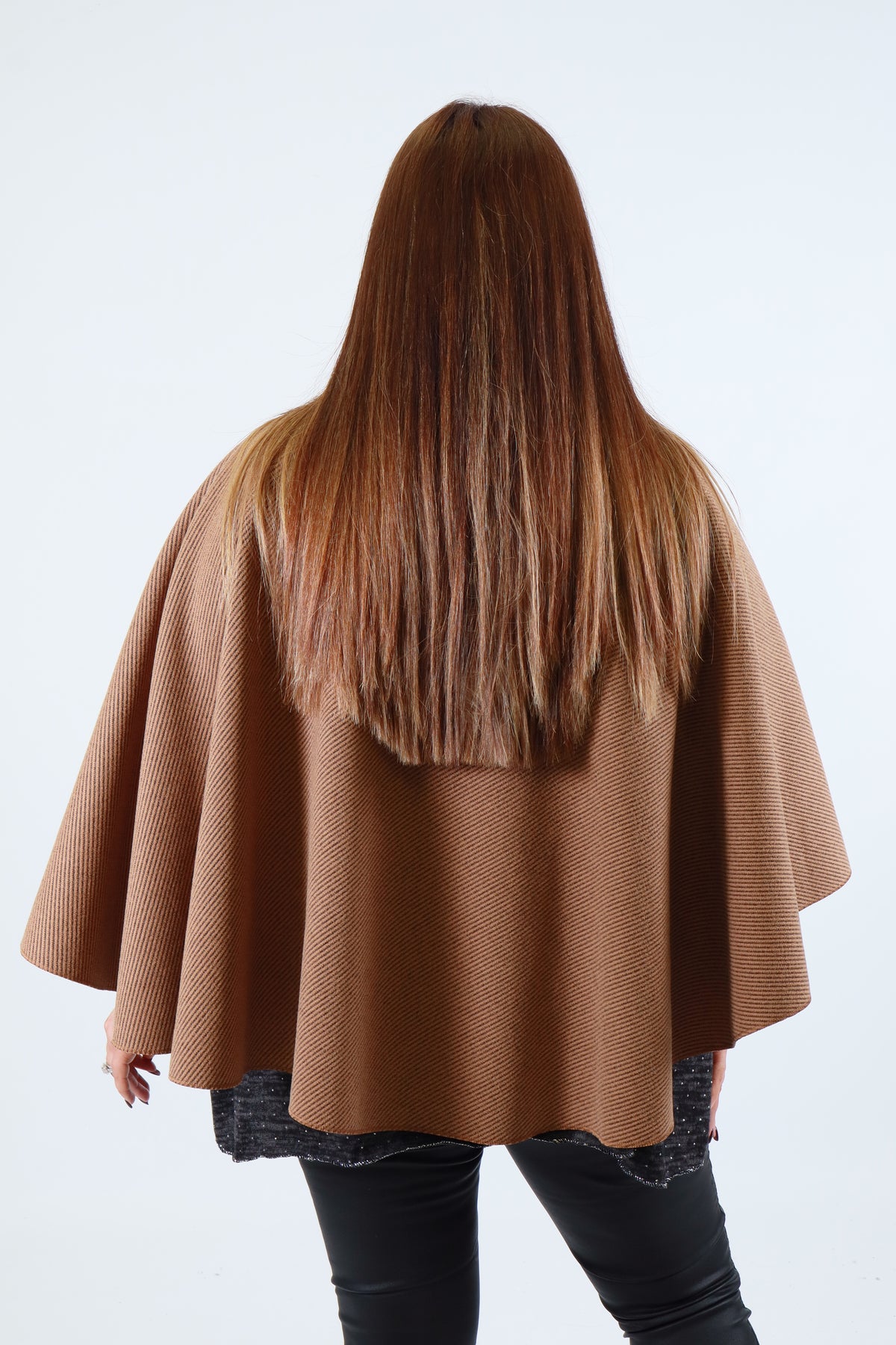 Ally Cape in Taupe
