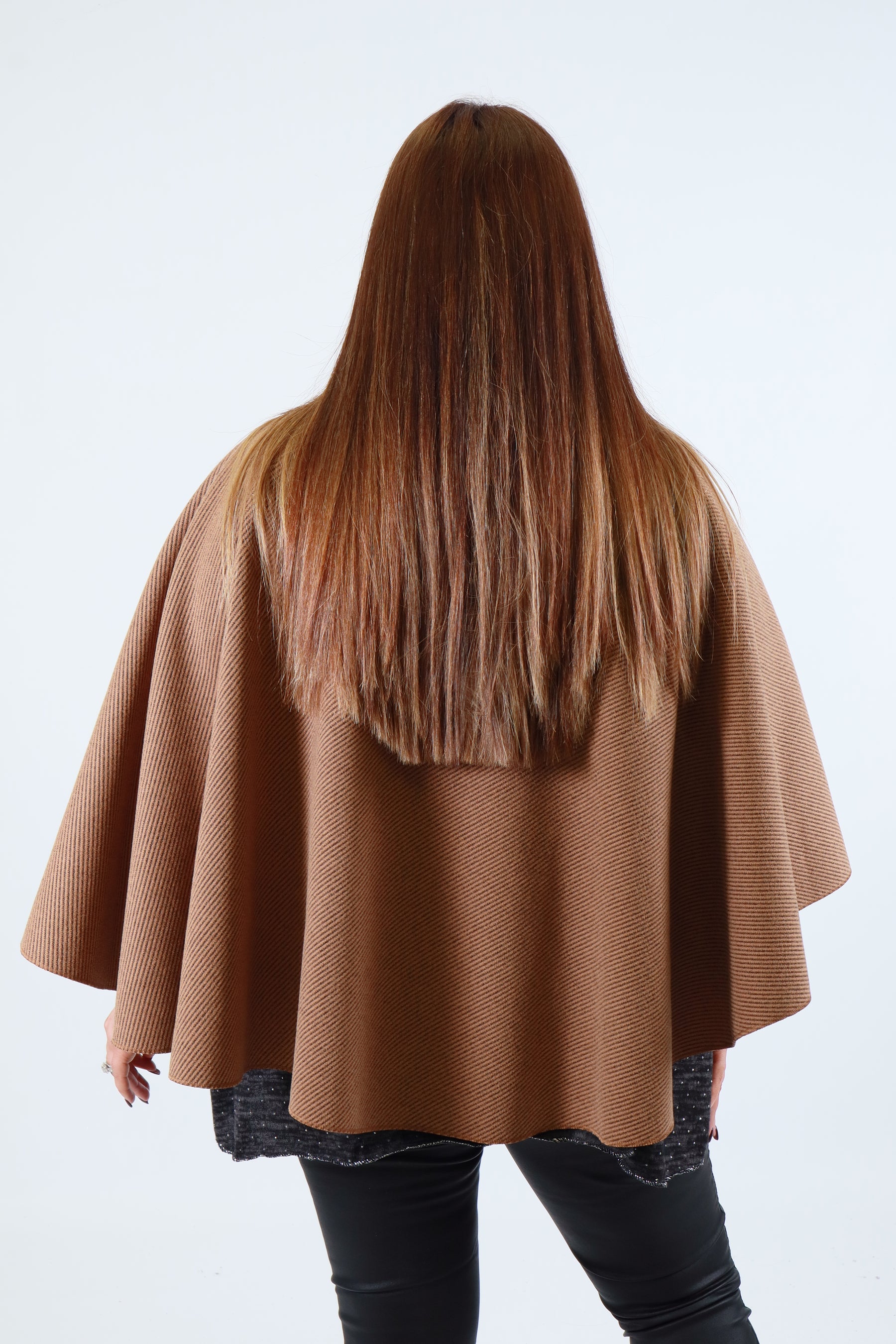 Ally Cape in Taupe