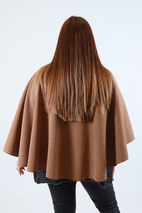 Ally Cape in Taupe
