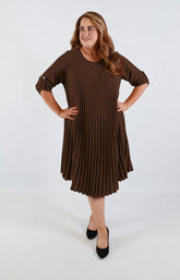 Amanda Dress in Brown 
