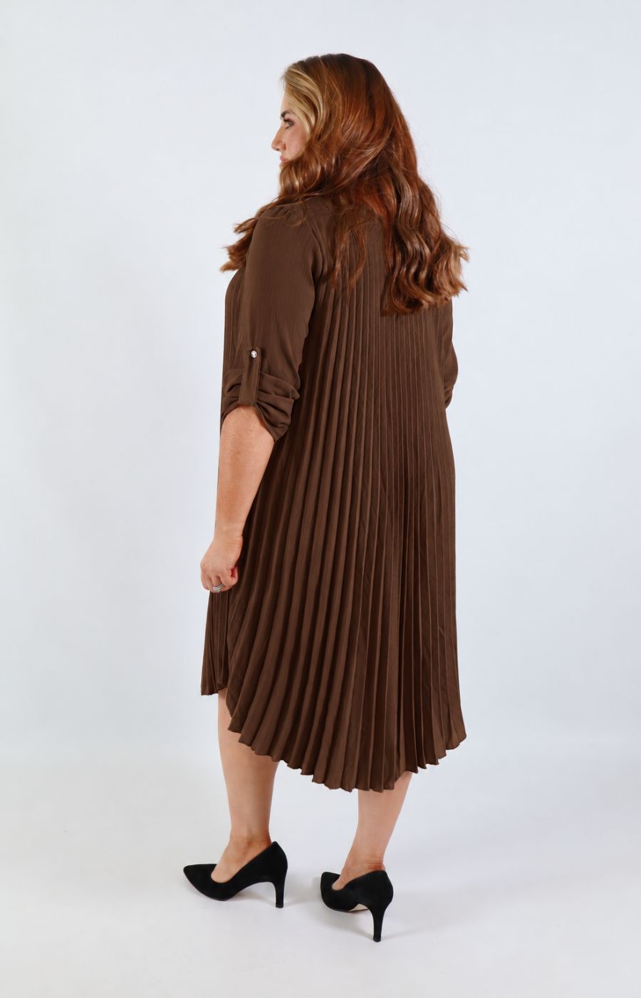 Amanda Dress in Brown 