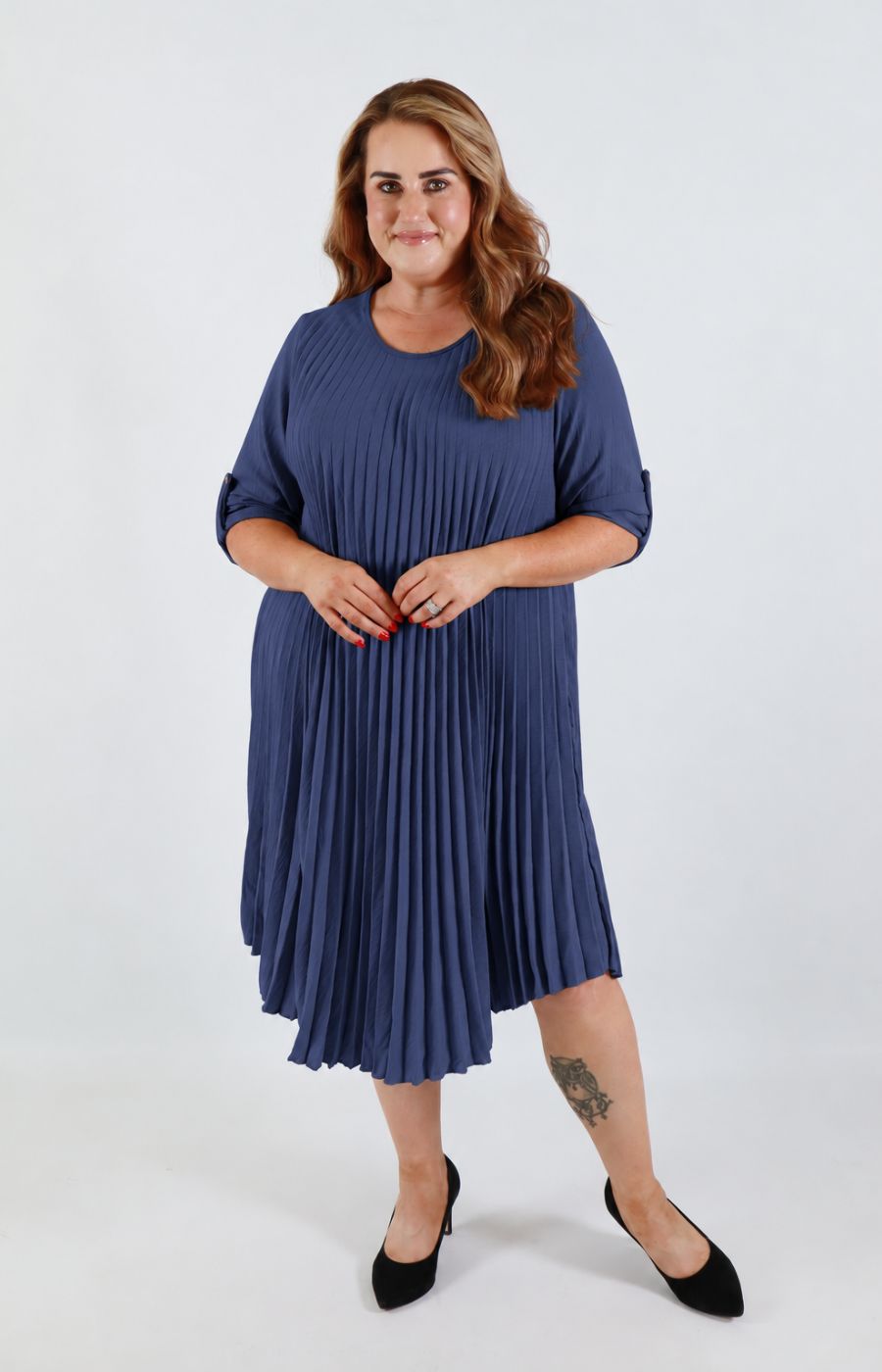 Amanda Dress in Navy 