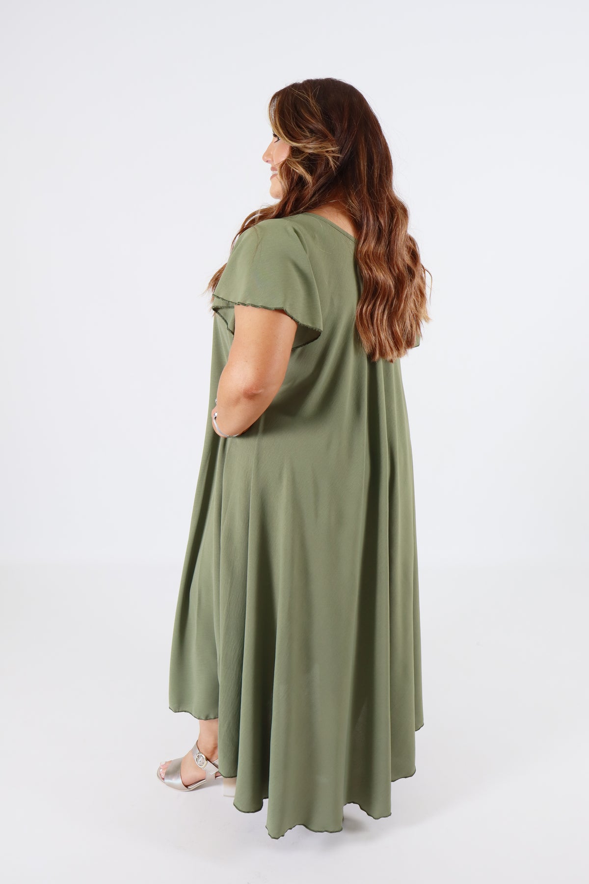 Amelia Dress in Khaki