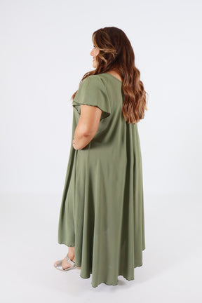 Amelia Dress in Khaki