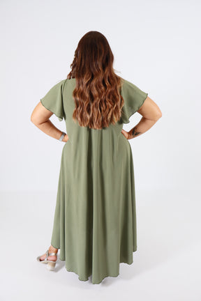 Amelia Dress in Khaki