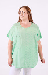 Amy Blouse in Mint 