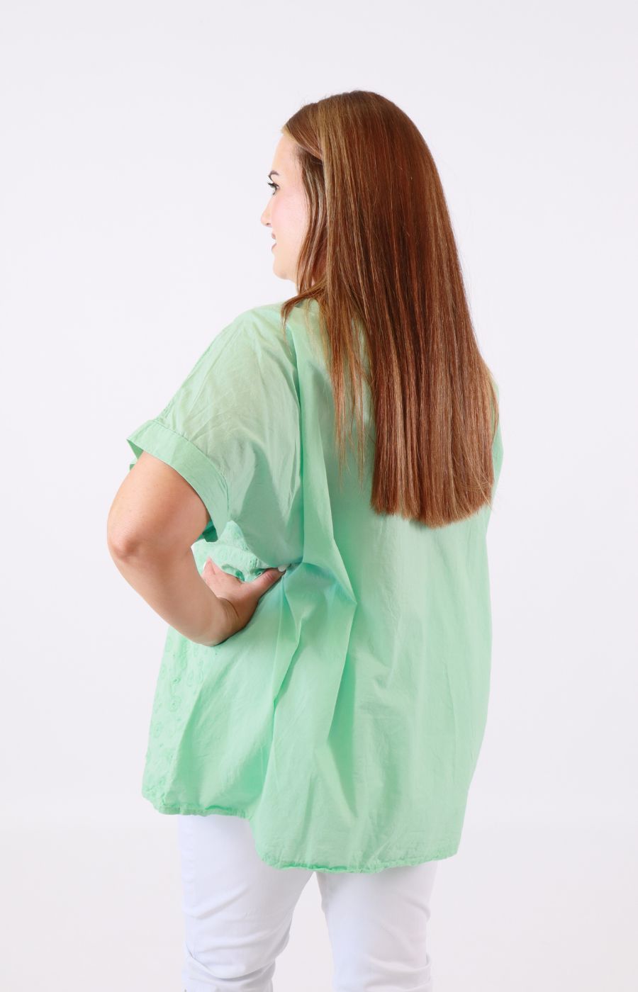 Amy Blouse in Mint 