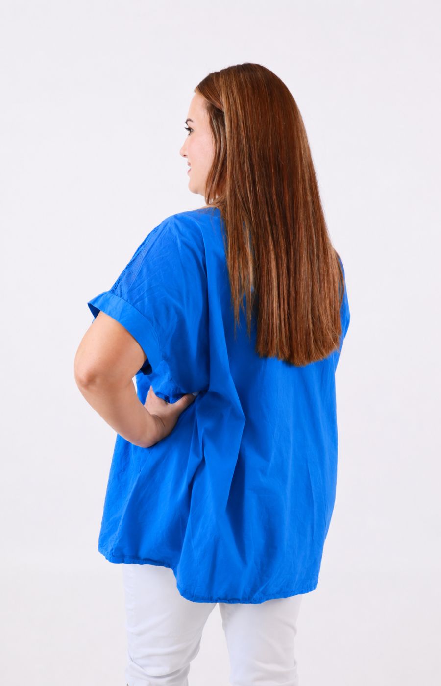 Amy Blouse in Royal Blue 