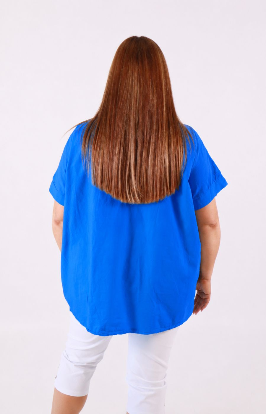 Amy Blouse in Royal Blue 
