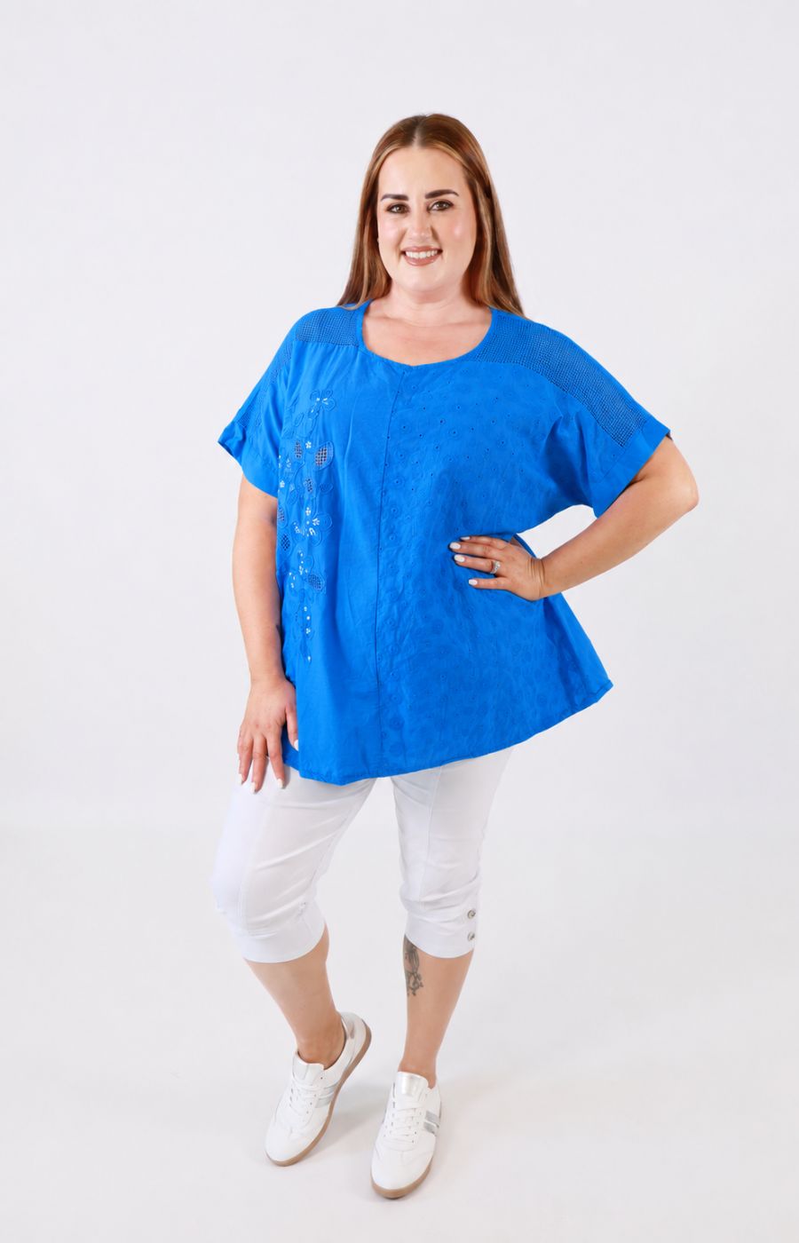 Amy Blouse in Royal Blue 