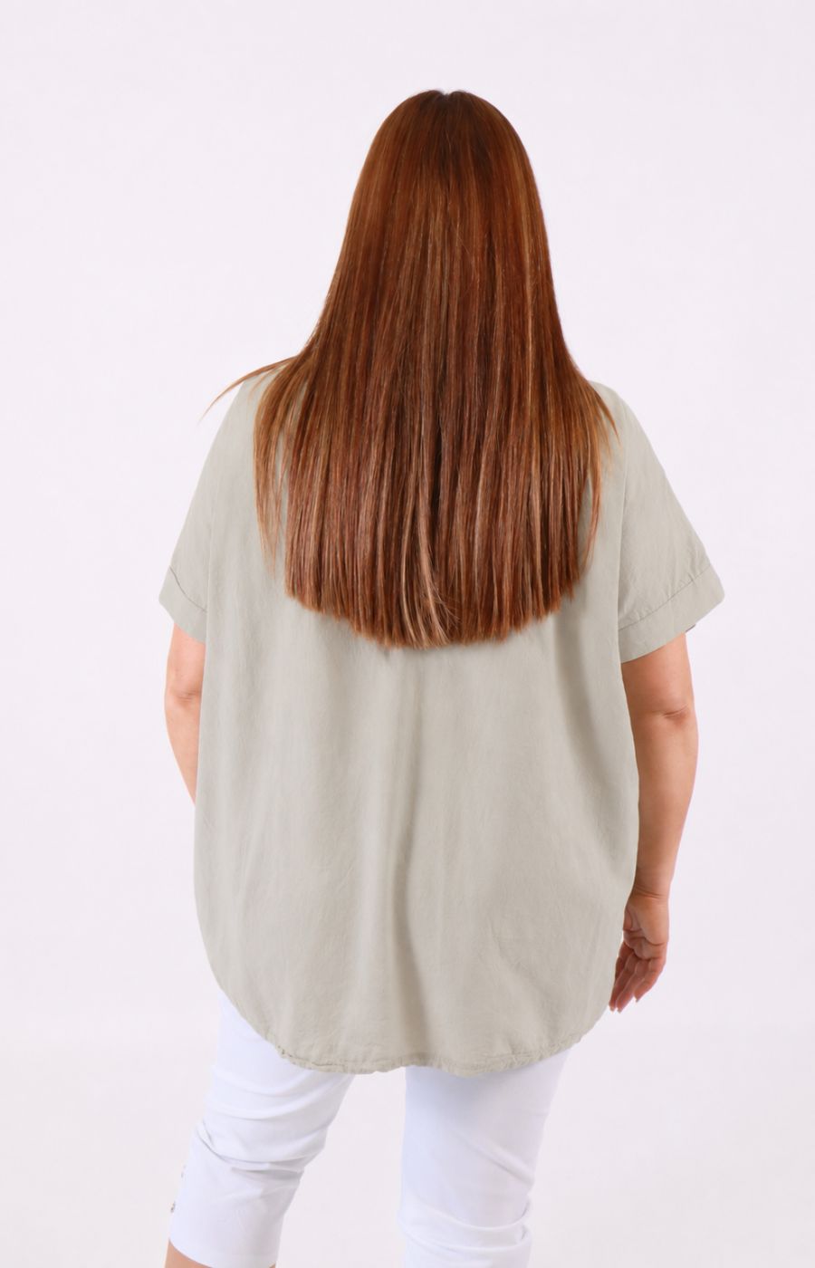 Amy Blouse in Taupe 