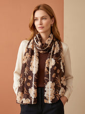 Andrea Scarf in Coffee. This image was created using AI