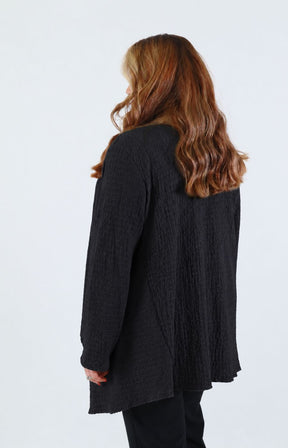 Anglea Waterfall Cardigan in Black 