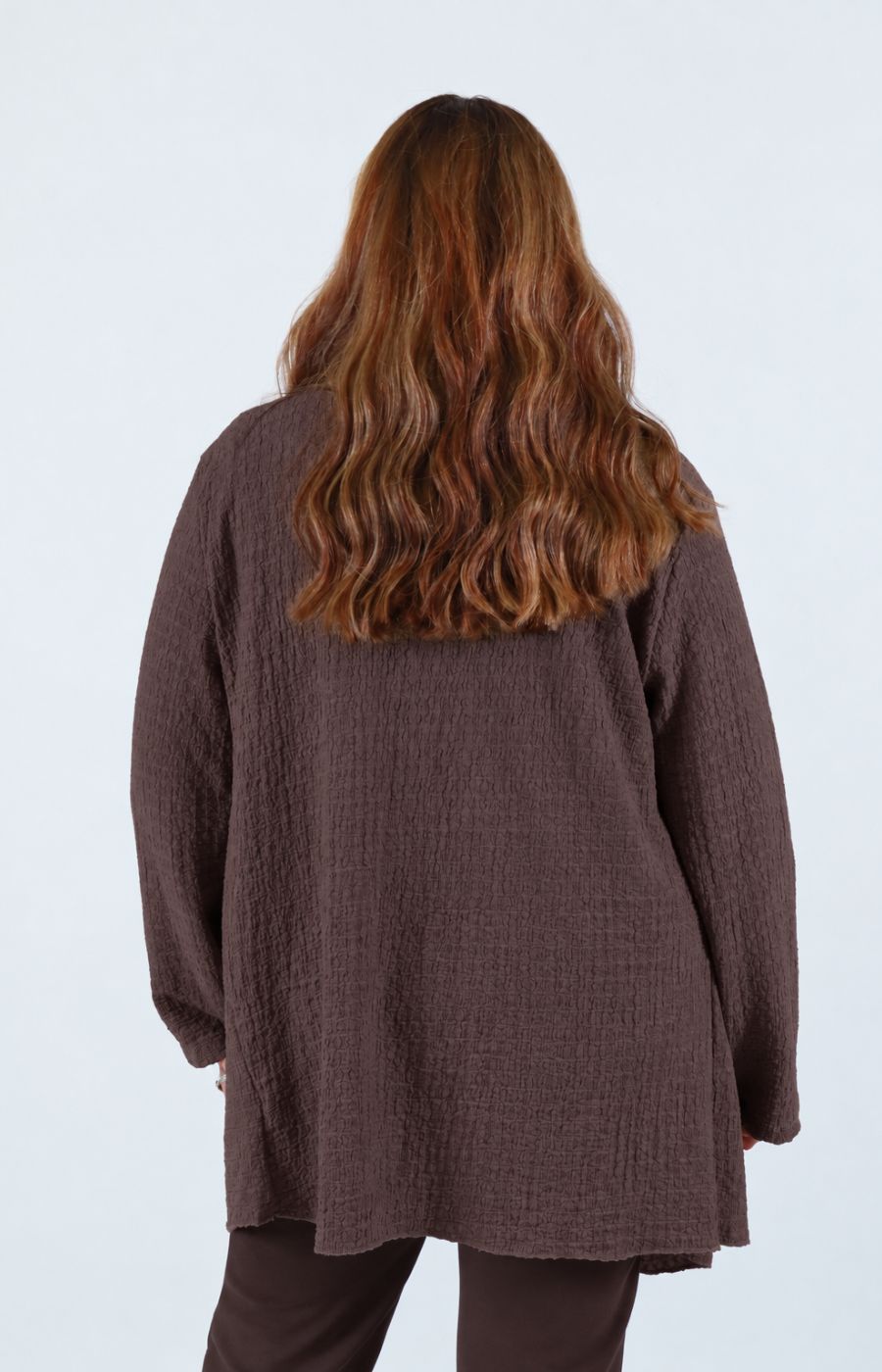 Anglea Waterfall Cardigan in Brown 