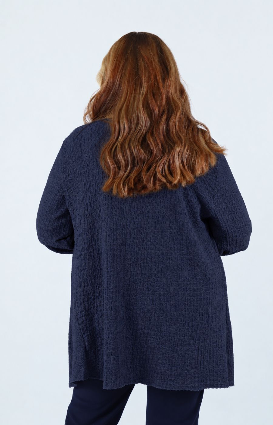 Anglea Waterfall Cardigan in Navy