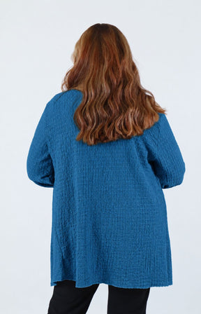 Anglea Waterfall Cardigan in Teal