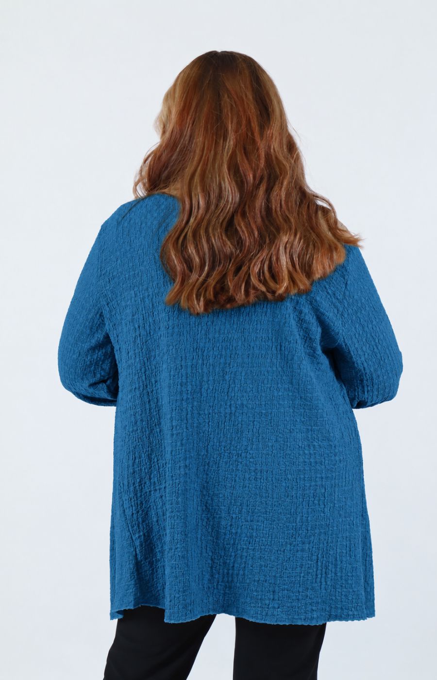 Anglea Waterfall Cardigan in Teal