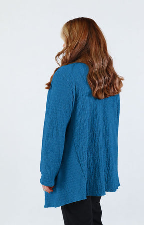 Anglea Waterfall Cardigan in Teal