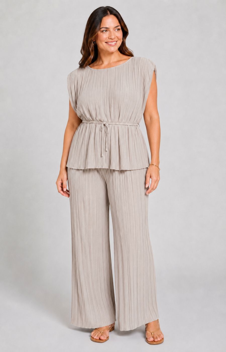 Ansley Co-ord in Beige 
