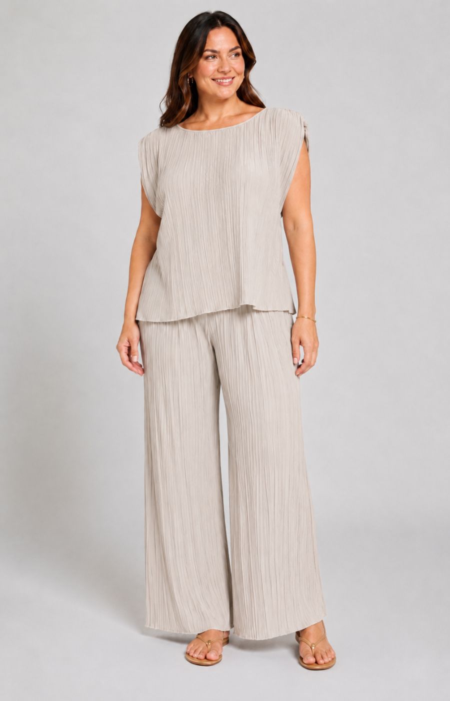 Ansley Co-ord in Beige 