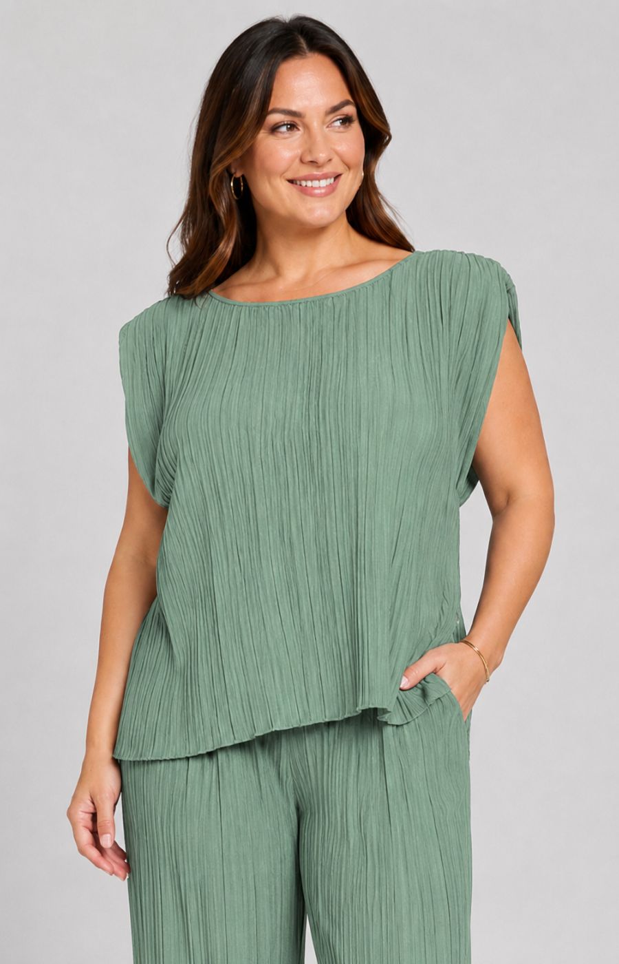 Ansley Co-ord in Khaki 