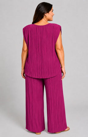 Ansley Co-ord in Plum 