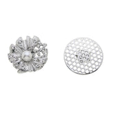 Bess Magnetic Brooch in Silver