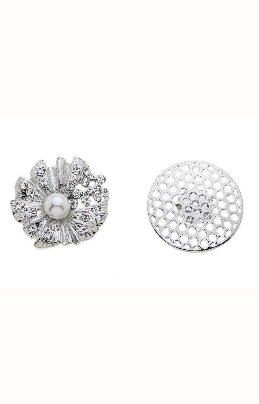 Bess Magnetic Brooch in Silver