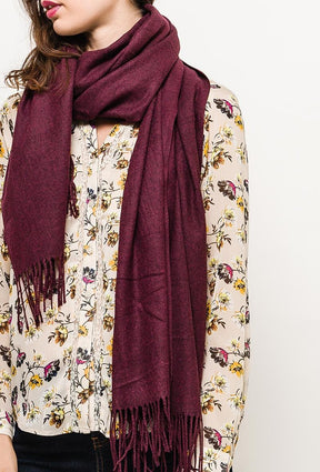 Beth Scarf in Claret 