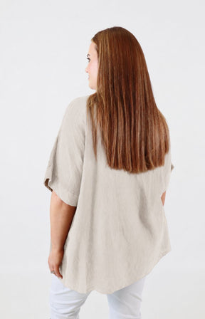 Betsy Blouse in Beige
