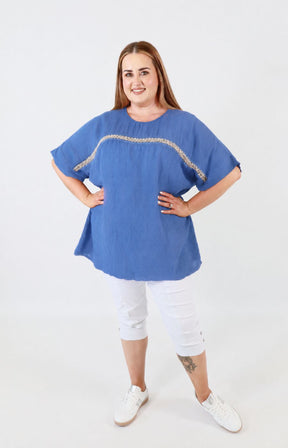Betsy Blouse in Blue 
